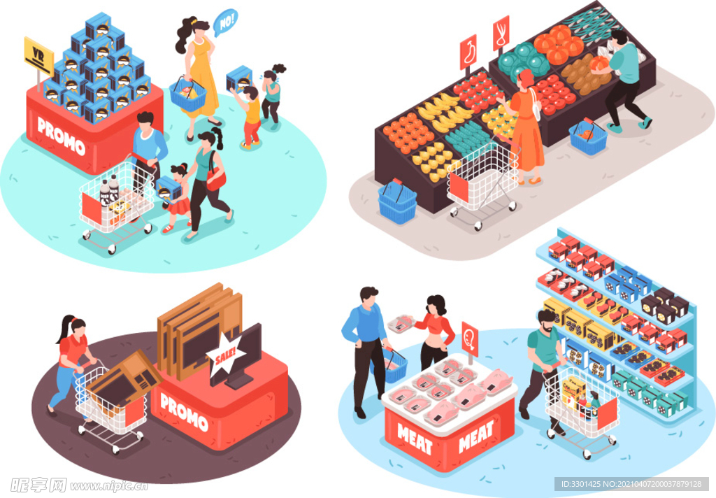 超级市场素材