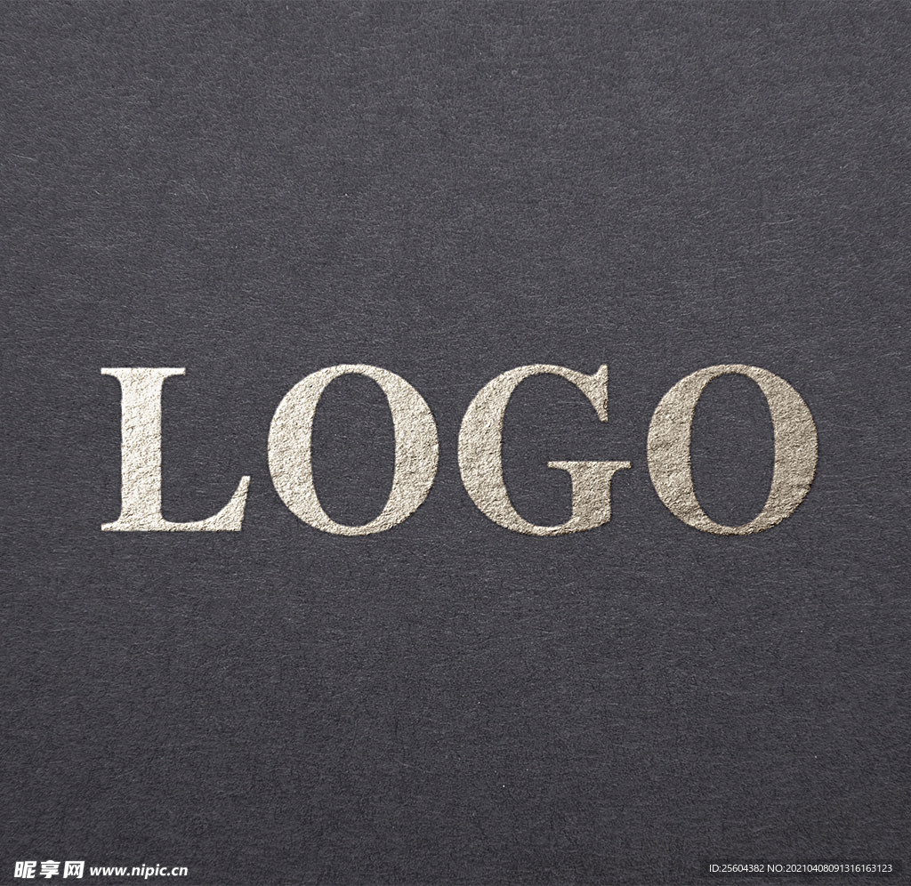 纸张印刷logo样机模板