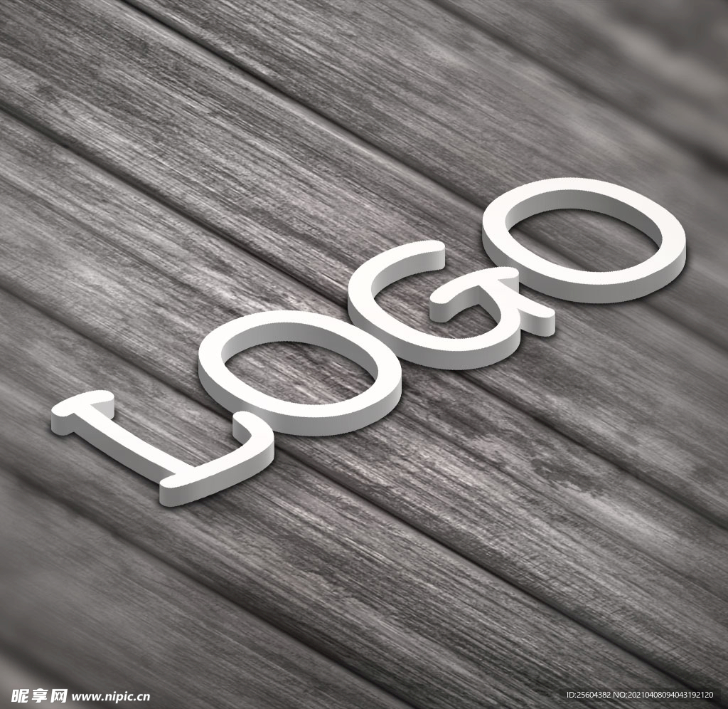地板logo广告字制作模板