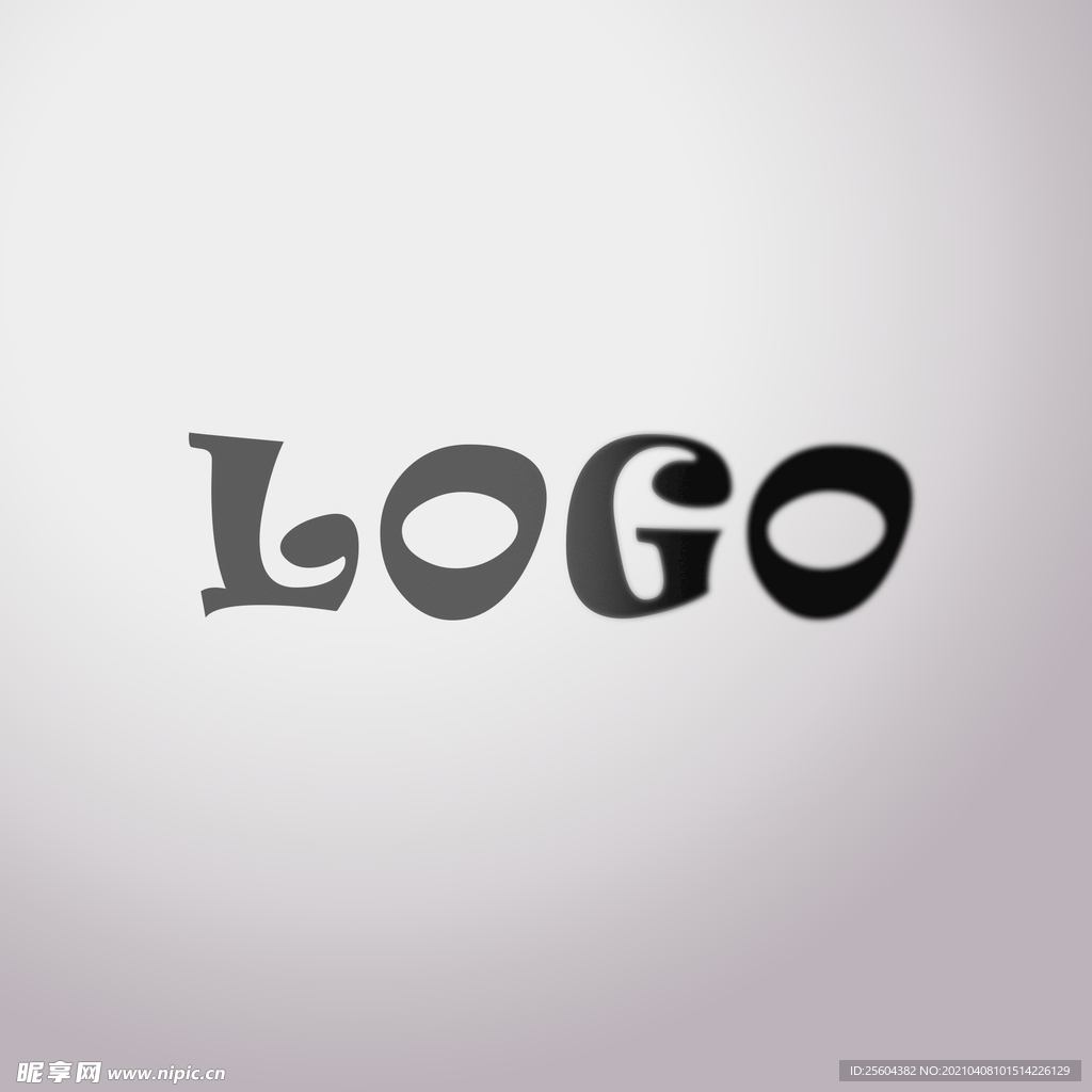 广告logo模糊效果样机
