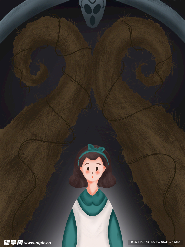 创意美女插画设计