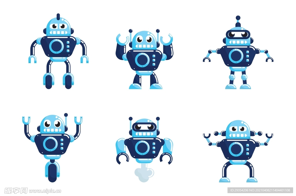 卡通机器人图片