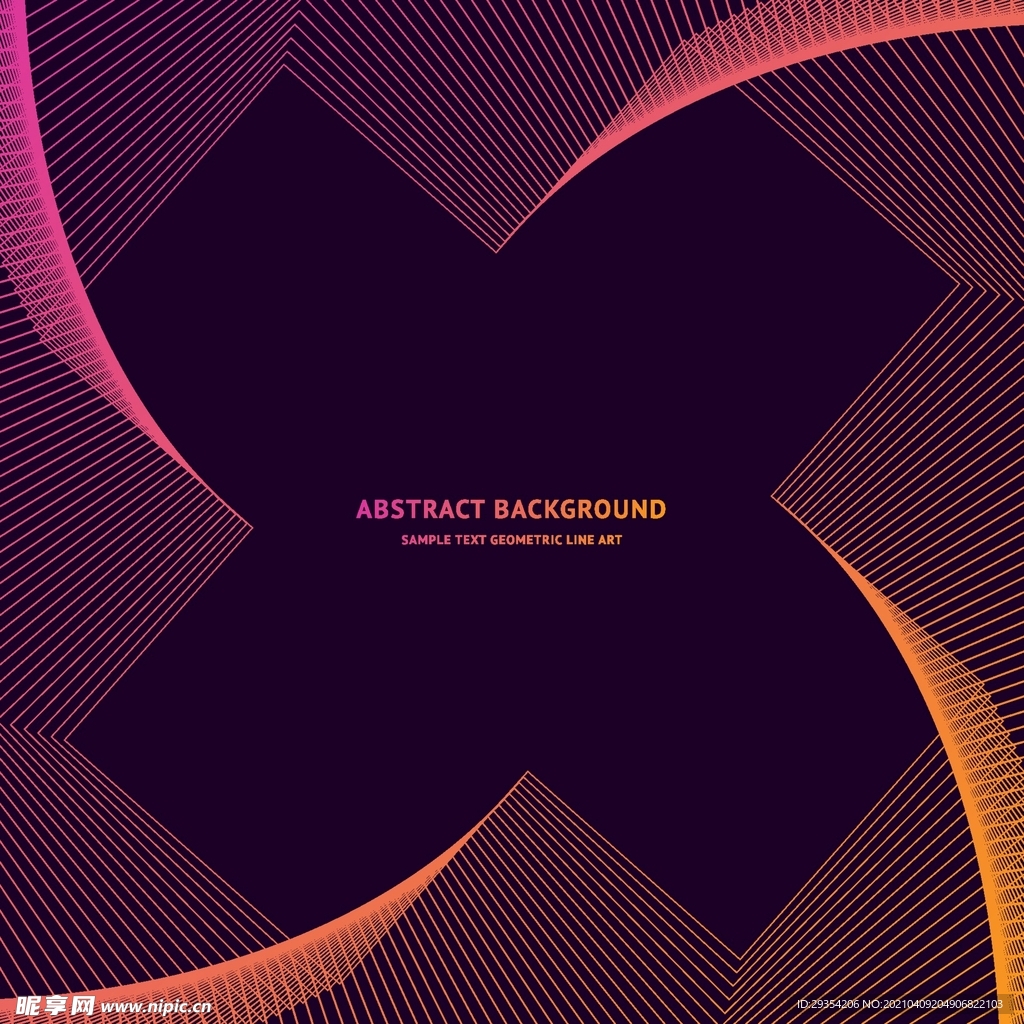 AI创意渐变线条科技海报背景