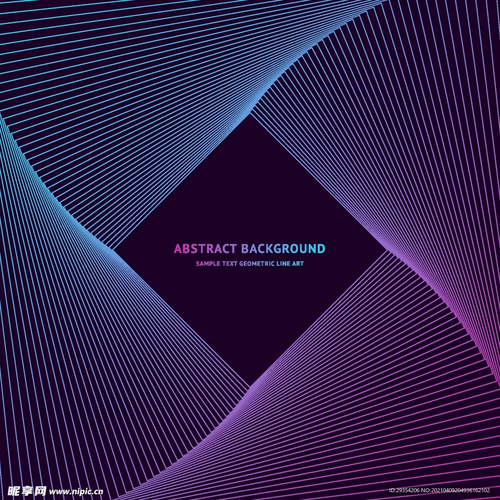 AI创意渐变线条科技海报背景