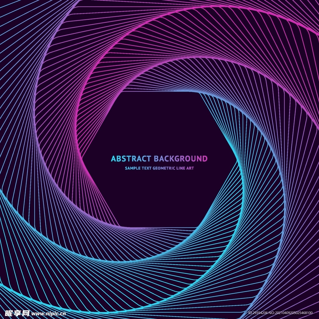 AI创意渐变线条科技海报背景