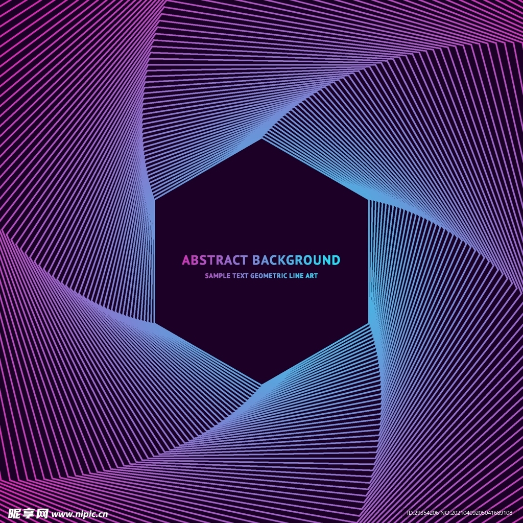 AI创意渐变线条科技海报背景