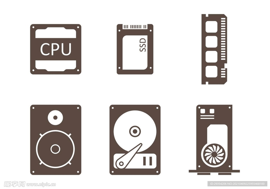电脑配件图标图片