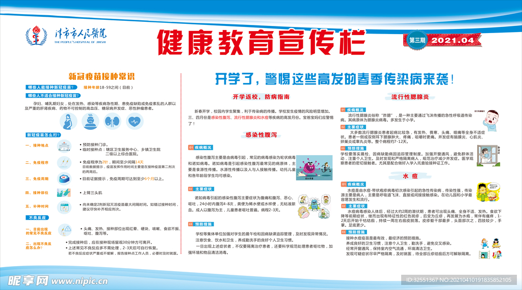 传染疾病健康教育宣传栏