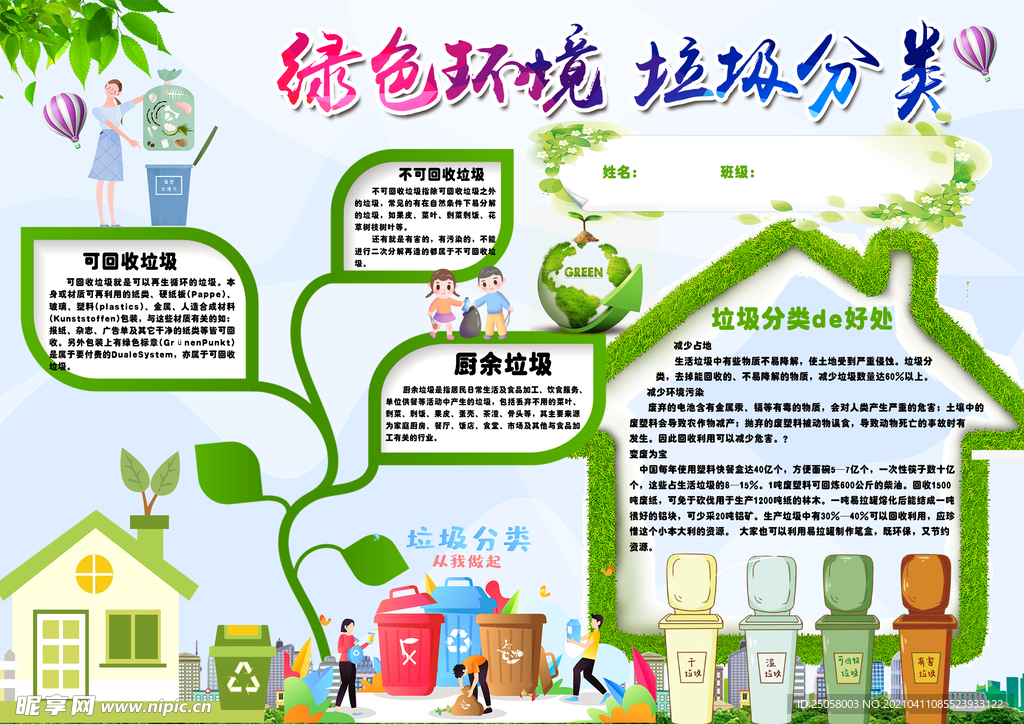 绿色环境垃圾分类