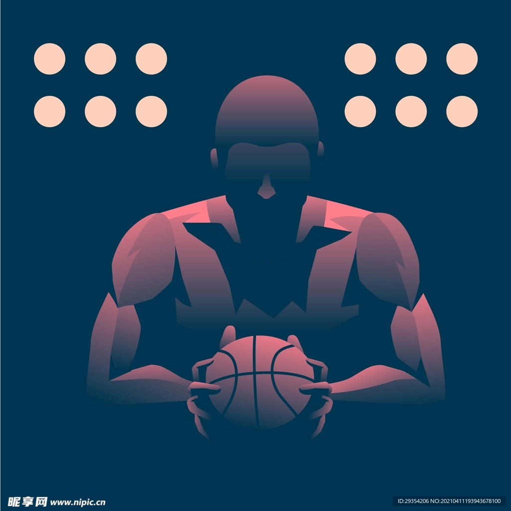 篮球卡通人物图片