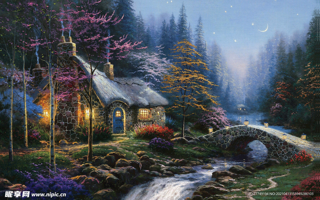 托马斯 风景 油画 装饰画