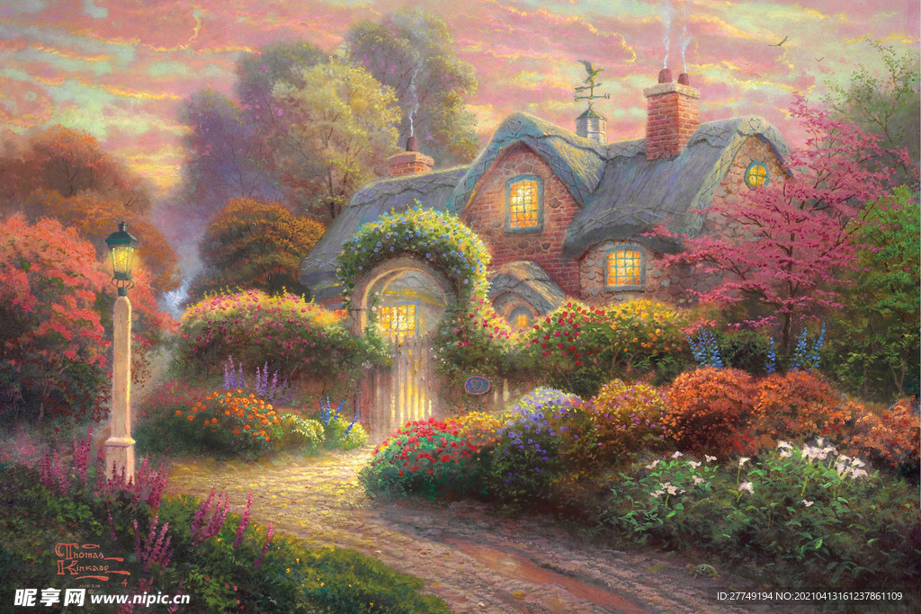 托马斯 风景 油画 装饰画 抽