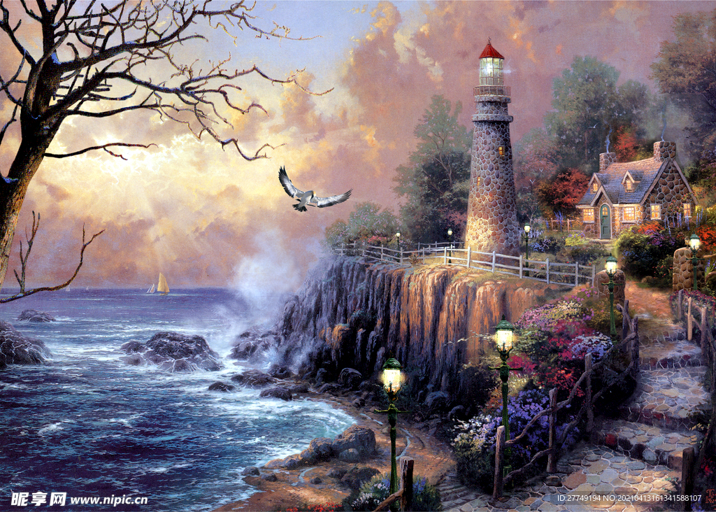 托马斯 风景 油画 装饰画 抽