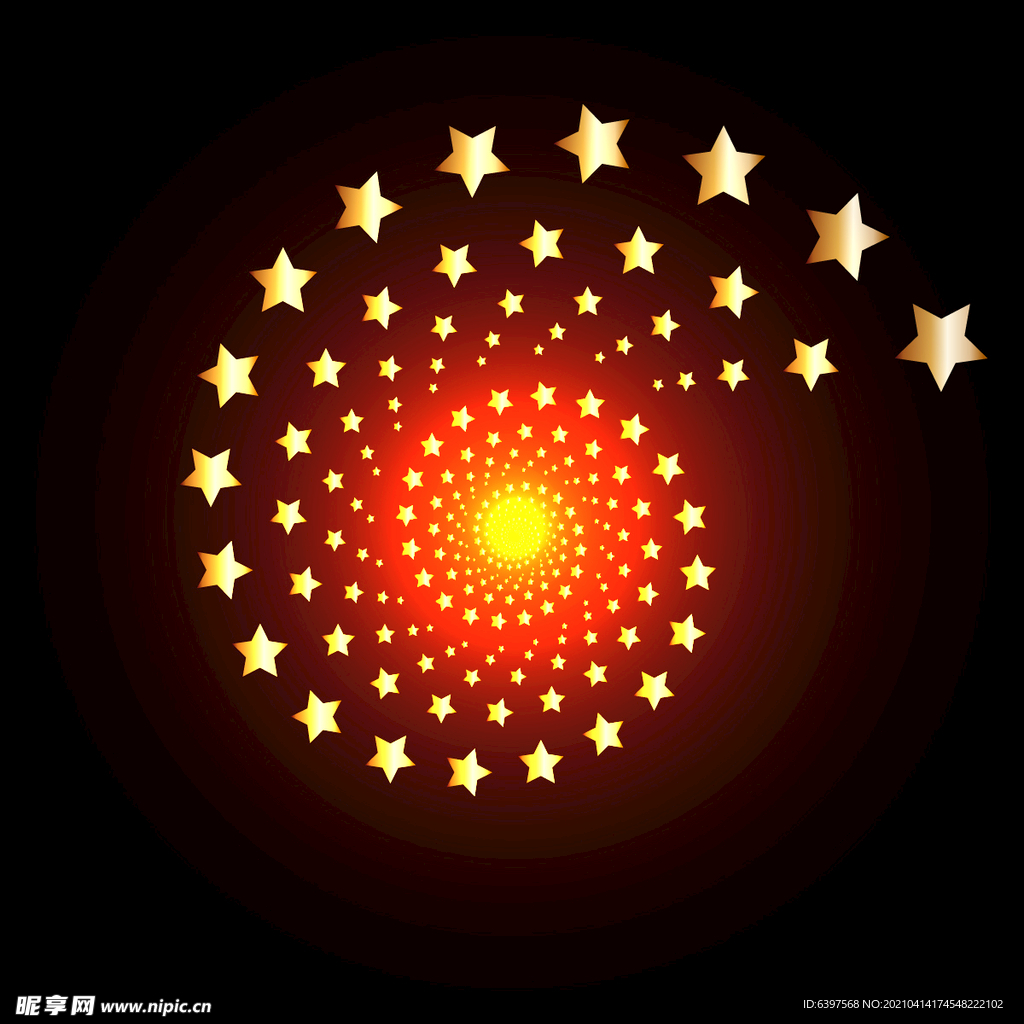 旋转的五角星