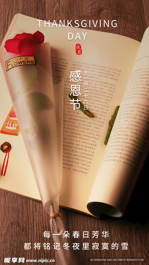 感恩节节日活动海报素材