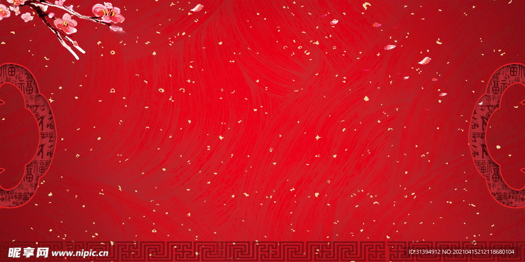 红色背景