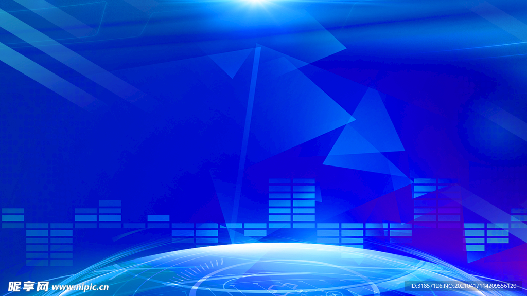 蓝色科技感背景