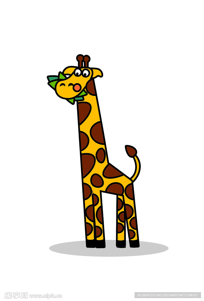 卡通长颈鹿