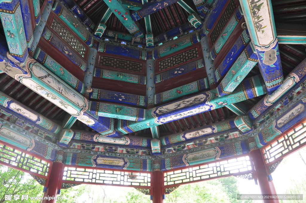 北京中山公园兰亭细部