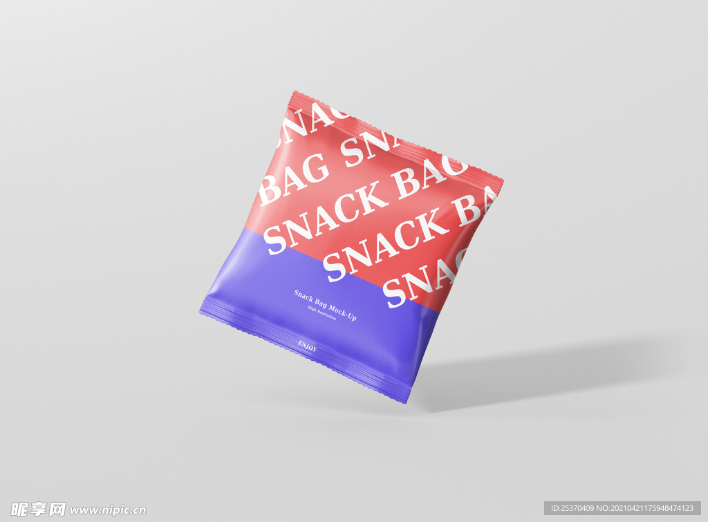 膨化食品智能样机贴图