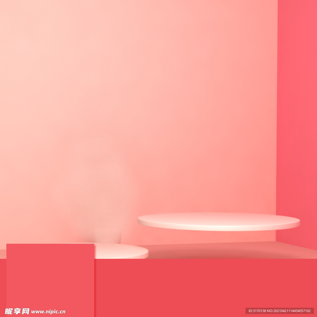 宝贝主图商品展示台小清新背景图