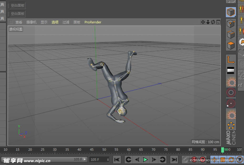 c4d模型街舞炫酷动作舞蹈扫描