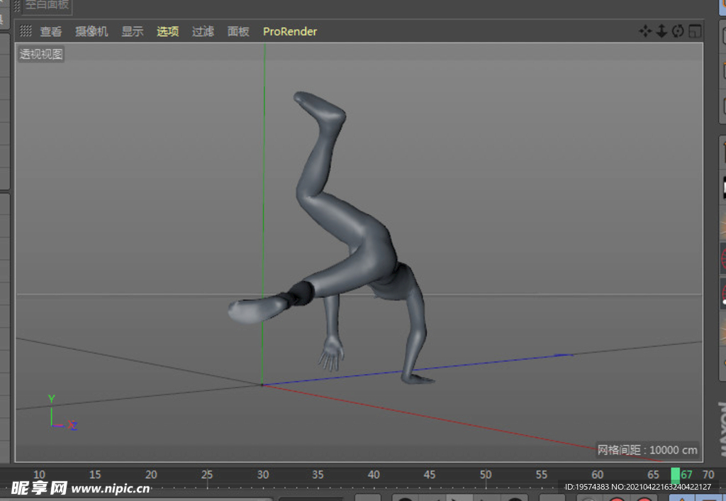 c4d模型街舞炫酷动作舞蹈扫描