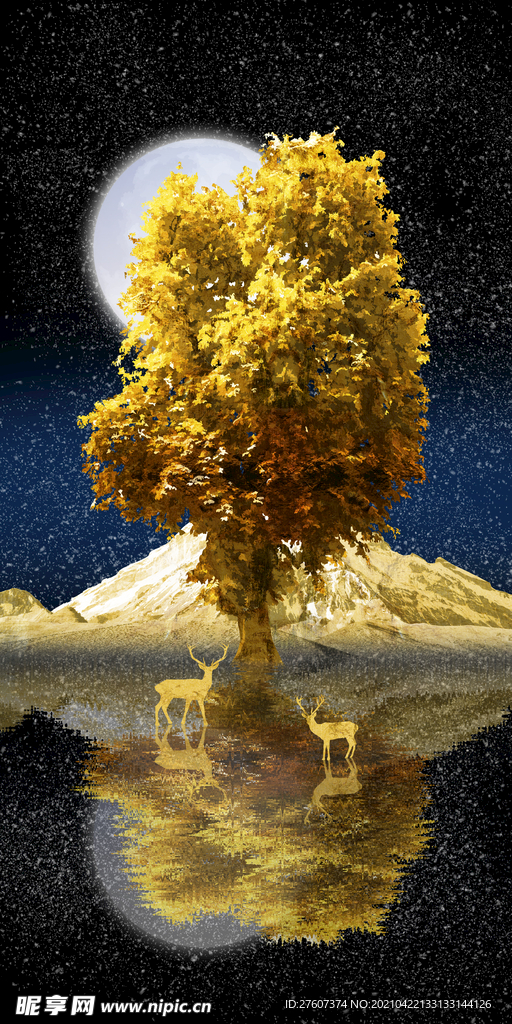 抽象装饰画背景