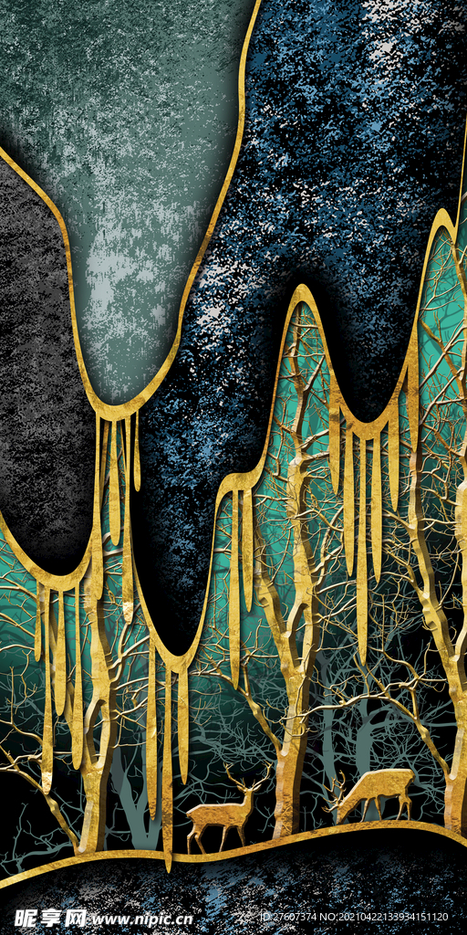 抽象装饰画背景