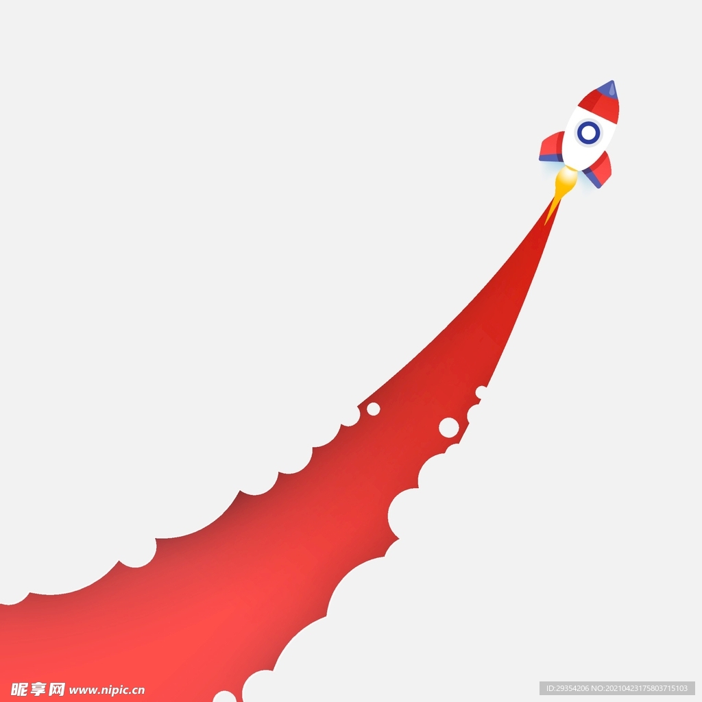 空中火箭图片