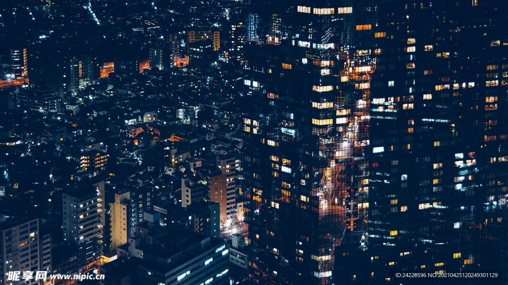 繁华都市夜景