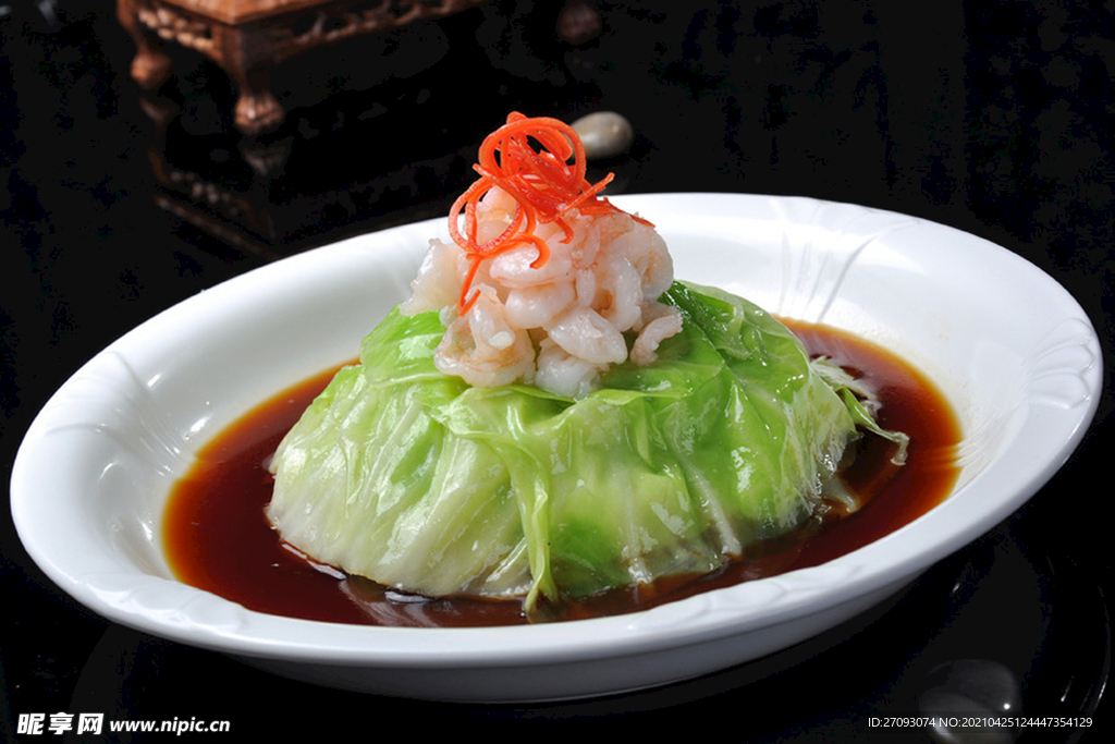 鲜虾手撕菜