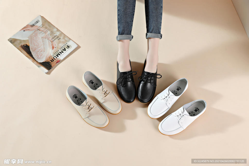 小皮鞋 平跟单鞋 时尚 韩版女