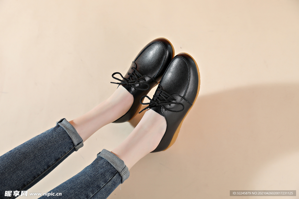 小皮鞋 平跟单鞋 时尚 韩版女