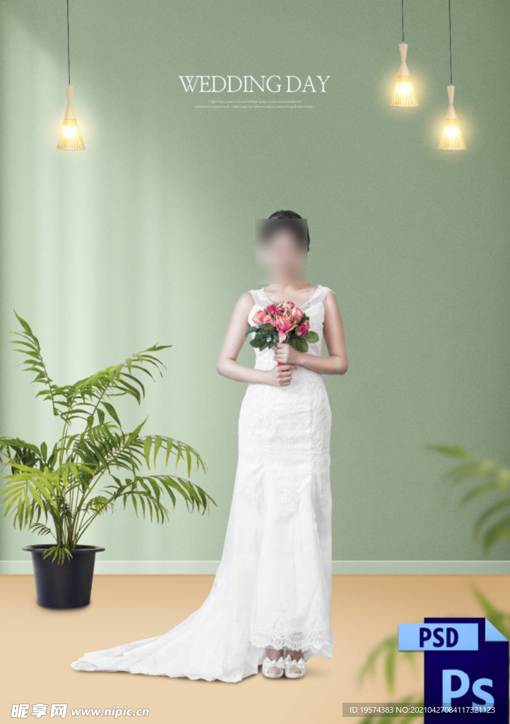 婚纱情侣写真换景背景模版