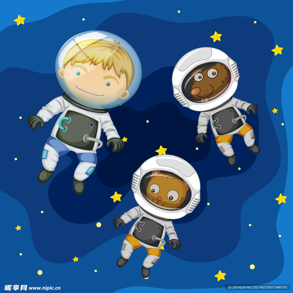 卡通宇宙太空图片