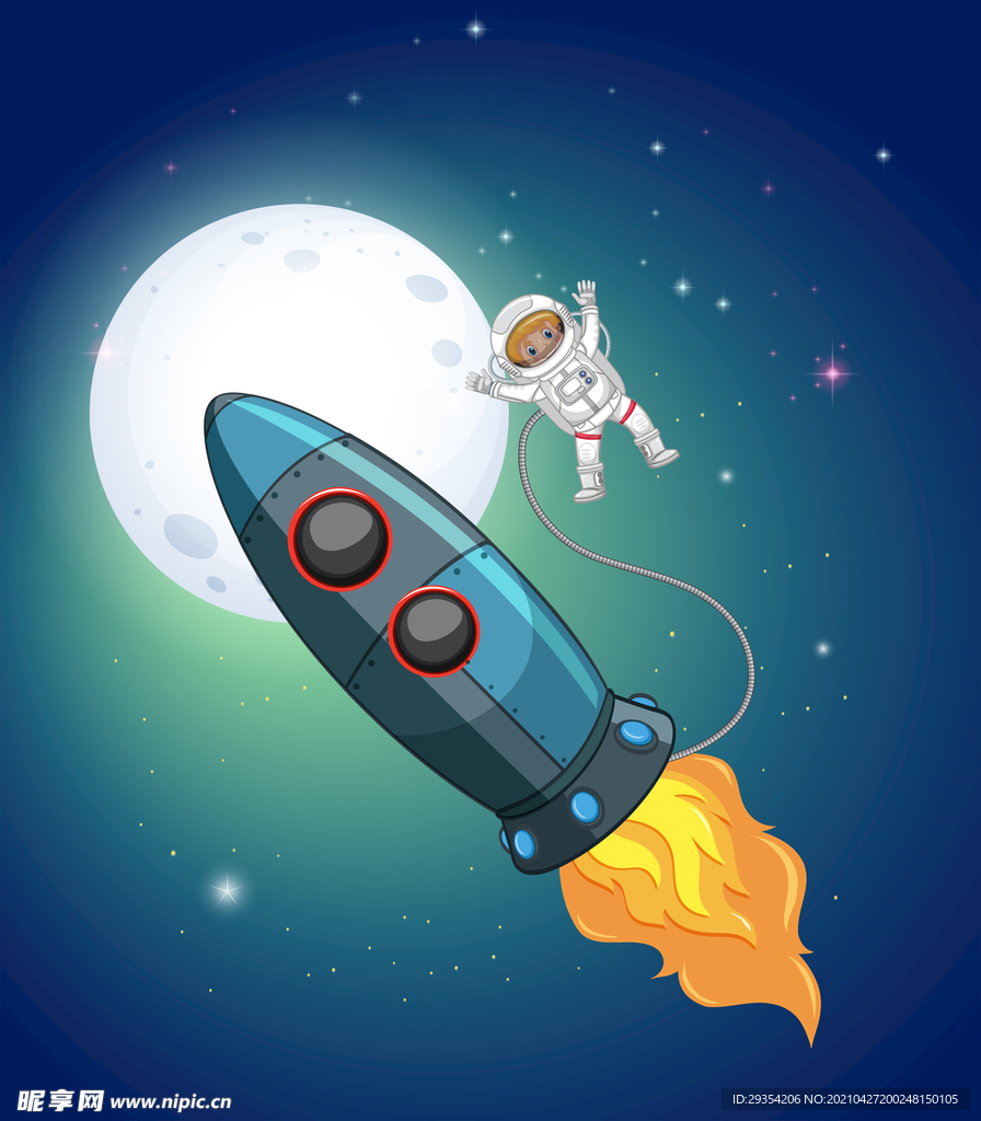 卡通宇宙太空图片