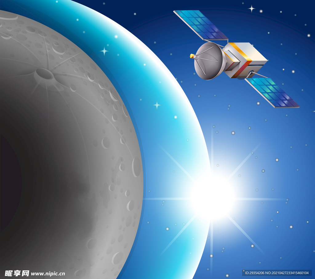 卡通宇宙太空图片
