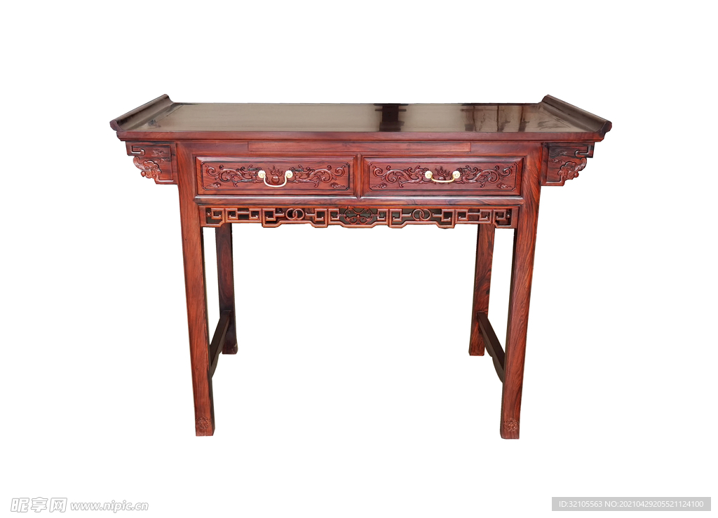 酸枝草龙翘头案