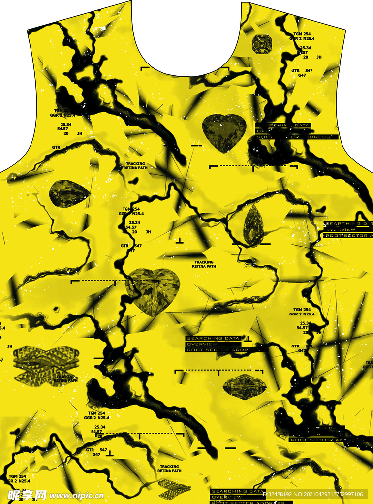 潮流男装印花 高清分层