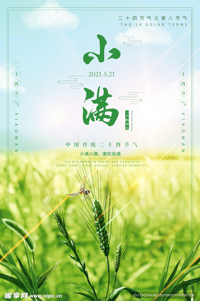 小满节气海报