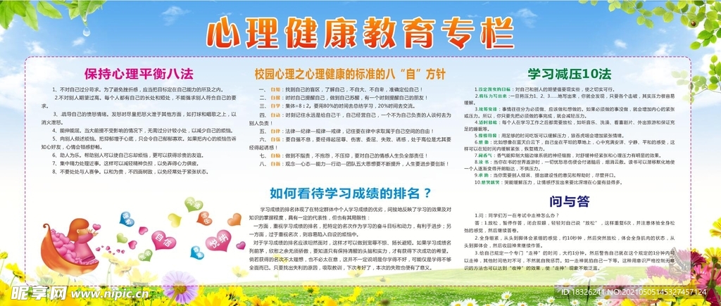 心理健康教育宣传栏