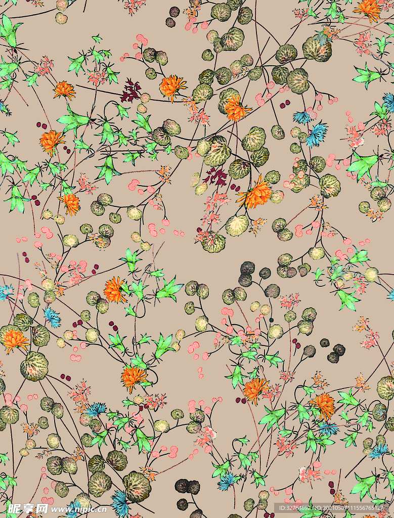 数码印花 小碎花