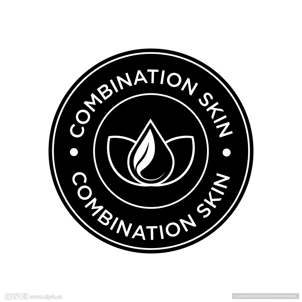 水滴树叶形状标志图片