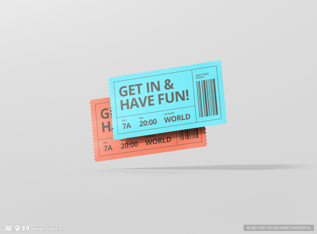 门票优惠券样机