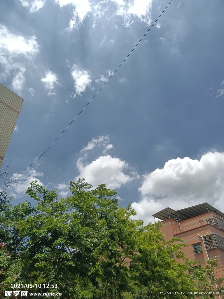 蓝天 天空 云朵 白云 素材 
