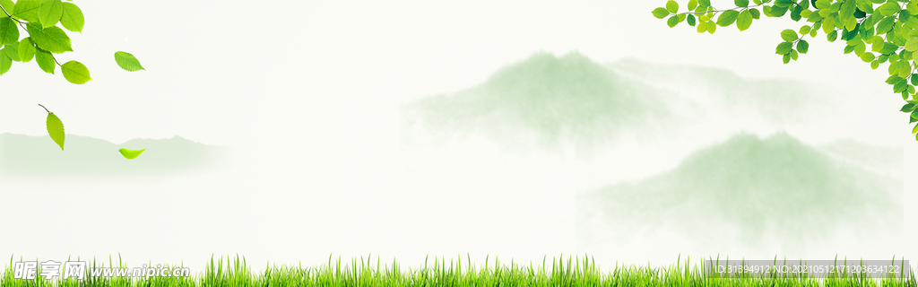 绿色背景