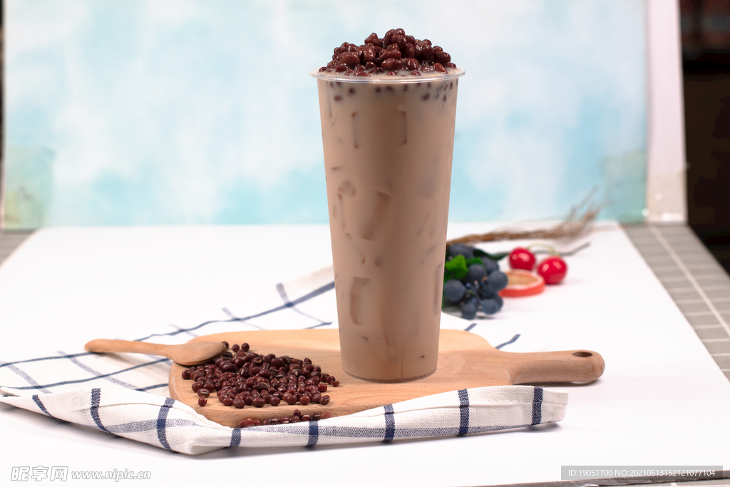 红豆奶茶
