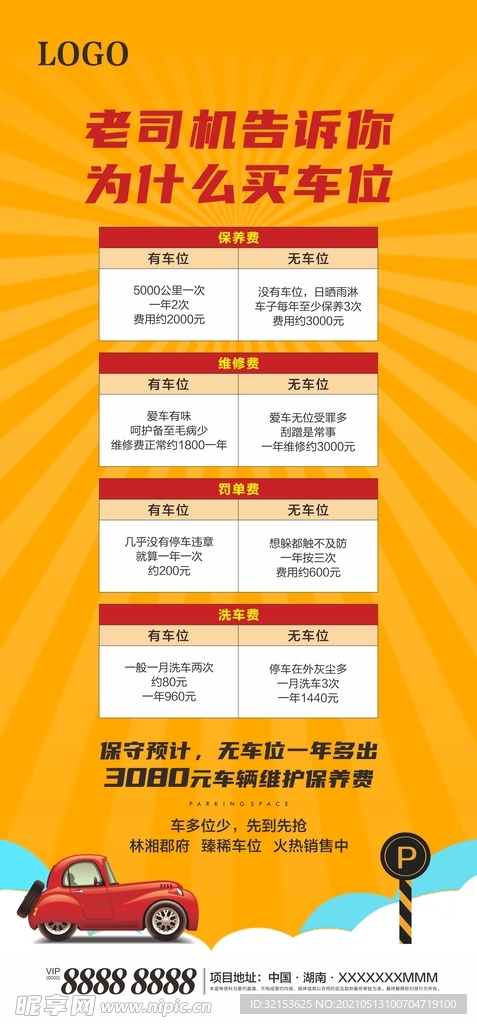 车位海报