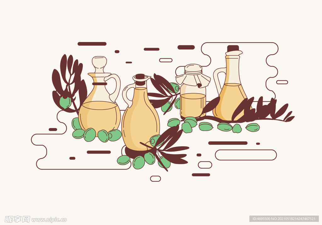 卡通手绘果汁酒壶